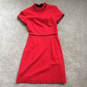 Red Kate Spade Collar Dress